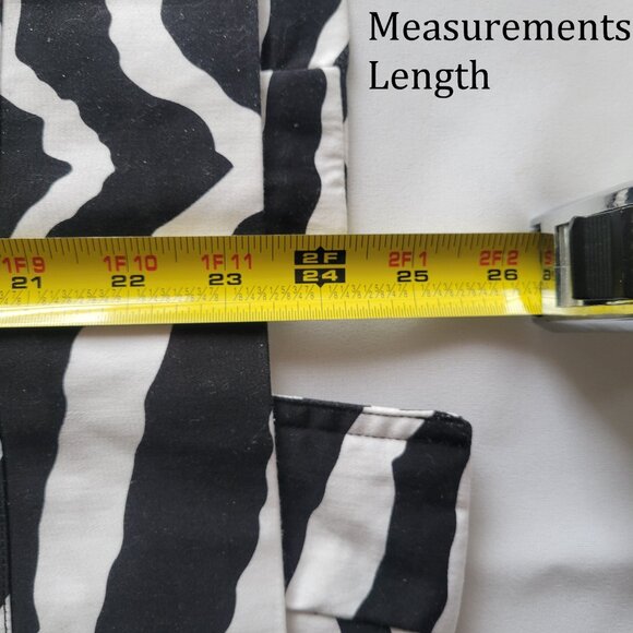 Patrick Christopher Black & White Geometric Open Front Lined Jacket (Size 2X) - Picture 14 of 14